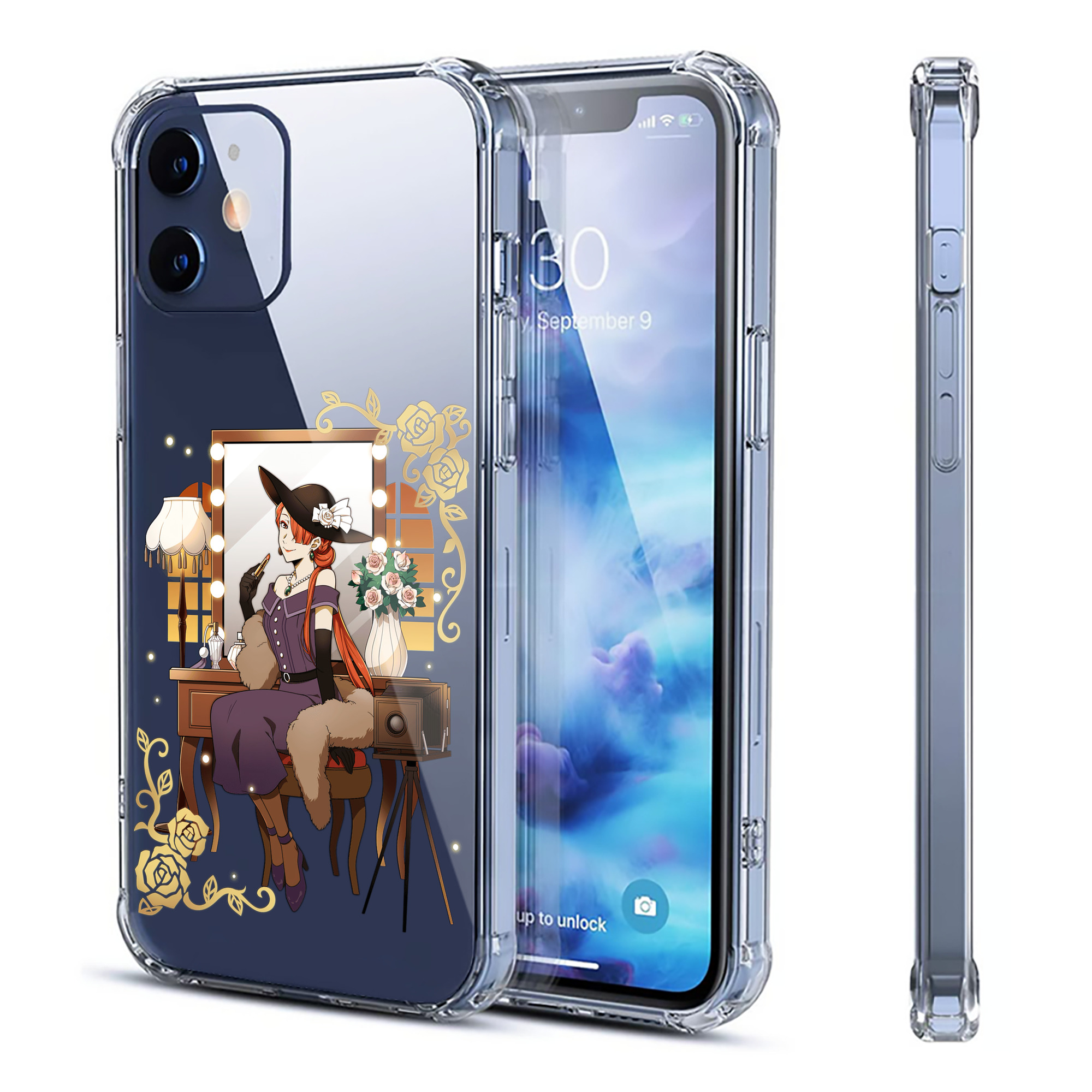 （画像用） 文豪ストレイドッグス Bungo Stray Dogs 【iPhone 12シリーズ対応】透明スマホケース（クリアソフトケース）